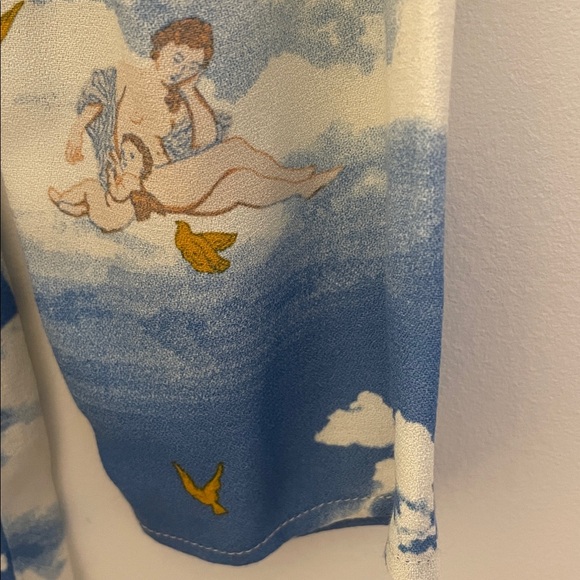 RARE Taylor Swift Reformation Blue White Cielo Print Dress 8 NWOT - Picture 8 of 11